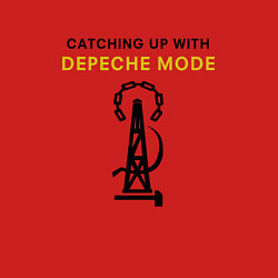 Свитшот хлопковый мужской Depeche Mode - Catching Up With, цвет: красный — фото 2