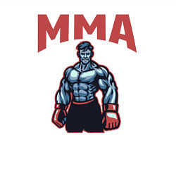 Свитшот хлопковый мужской MMA боец, цвет: белый — фото 2