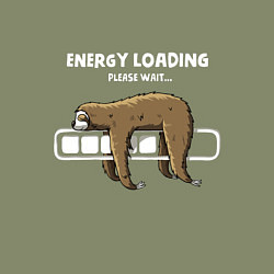 Свитшот хлопковый мужской Ленивая загрузка, цвет: авокадо — фото 2