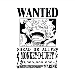 Свитшот хлопковый мужской Листовка Луффи 5 гир йонко One Piece, цвет: белый — фото 2