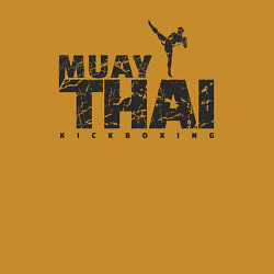 Свитшот хлопковый мужской Kickboxing muay thai, цвет: горчичный — фото 2