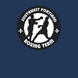 Свитшот хлопковый мужской Portland boxing team, цвет: тёмно-синий — фото 2