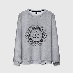 Мужской свитшот Сахасрара чакра - символ аюрведы