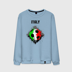 Свитшот хлопковый мужской Команда Италии, цвет: мягкое небо