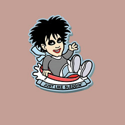 Свитшот хлопковый мужской The Cure - Robert Smith just like heaven, цвет: пыльно-розовый — фото 2