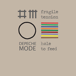 Свитшот хлопковый мужской Depeche Mode - Hole to feed, цвет: миндальный — фото 2