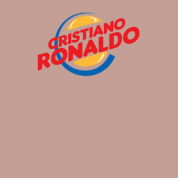 Свитшот хлопковый мужской Ronaldo burger, цвет: пыльно-розовый — фото 2