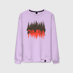 Свитшот хлопковый мужской Syberia, цвет: лаванда