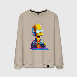 Мужской свитшот Bart is an avid gamer