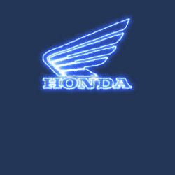 Свитшот хлопковый мужской Honda neon art, цвет: тёмно-синий — фото 2