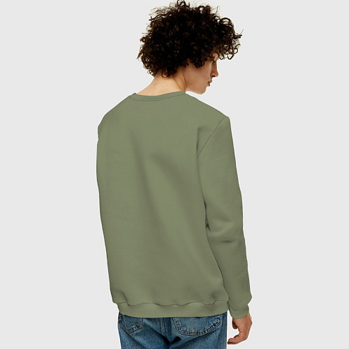 Мужской свитшот Православный крест / Авокадо – фото 4