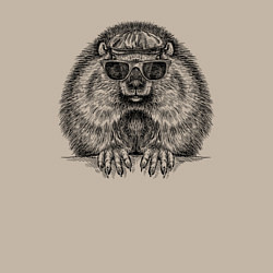 Свитшот хлопковый мужской Суслик в очках, цвет: миндальный — фото 2