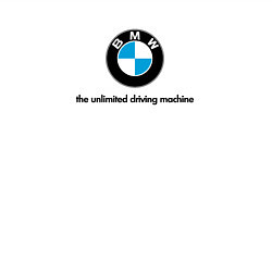 Свитшот хлопковый мужской BMW the unlimited driving machine, цвет: белый — фото 2