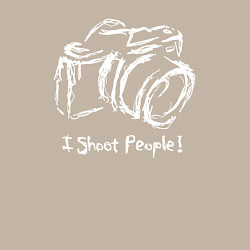 Свитшот хлопковый мужской Я щёлкаю людей, цвет: миндальный — фото 2