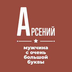 Свитшот хлопковый мужской Арсений мужчина с очень большой буквы, цвет: кирпичный — фото 2