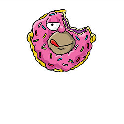 Свитшот хлопковый мужской Homer donut, цвет: белый — фото 2