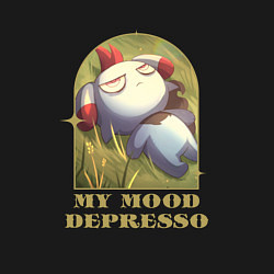 Свитшот хлопковый мужской My mood Depresso Palworld, цвет: черный — фото 2