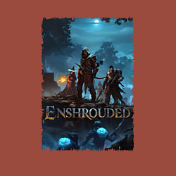 Свитшот хлопковый мужской Герои из Enshrouded, цвет: кирпичный — фото 2