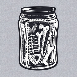 Свитшот хлопковый мужской Кости в банке, цвет: меланж — фото 2