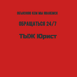 Свитшот хлопковый мужской ТЫЖ юрист кем мы являемся, цвет: красный — фото 2