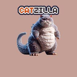 Свитшот хлопковый мужской Catzilla boss, цвет: пыльно-розовый — фото 2