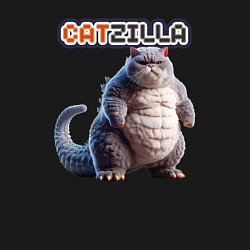 Свитшот хлопковый мужской Catzilla boss, цвет: черный — фото 2