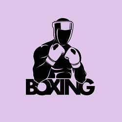 Свитшот хлопковый мужской Boxing art, цвет: лаванда — фото 2