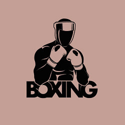 Свитшот хлопковый мужской Boxing art, цвет: пыльно-розовый — фото 2