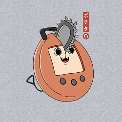 Свитшот хлопковый мужской Тамагочи Почита, цвет: меланж — фото 2