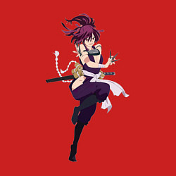 Свитшот хлопковый мужской Юдзуриха из аниме Адский рай, цвет: красный — фото 2