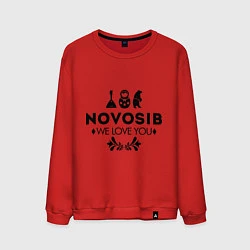 Мужской свитшот Novosib: we love you