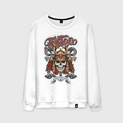 Свитшот хлопковый мужской Tokio tattoo, цвет: белый