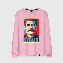 Свитшот хлопковый мужской Face Stalin, цвет: светло-розовый
