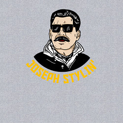 Свитшот хлопковый мужской Joseph Stylin модный, цвет: меланж — фото 2