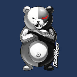 Свитшот хлопковый мужской Монокума - Danganronpa, цвет: тёмно-синий — фото 2