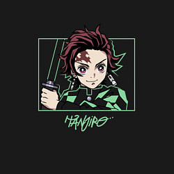 Свитшот хлопковый мужской Красавчик Тандзиро Камадо, цвет: черный — фото 2