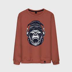 Мужской свитшот Music gorilla