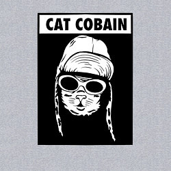 Свитшот хлопковый мужской Cat cobain, цвет: меланж — фото 2