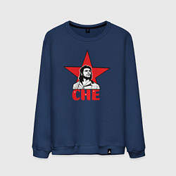 Свитшот хлопковый мужской Che Guevara star, цвет: тёмно-синий