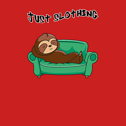 Свитшот хлопковый мужской Просто бездельничать, цвет: красный — фото 2