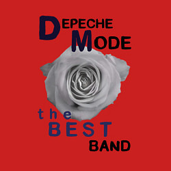 Свитшот хлопковый мужской Depeche Mode - best of band, цвет: красный — фото 2