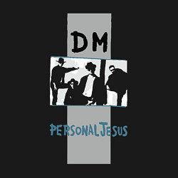 Свитшот хлопковый мужской Dm personal jesus music, цвет: черный — фото 2