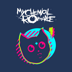 Свитшот хлопковый мужской My Chemical Romance rock star cat, цвет: тёмно-синий — фото 2