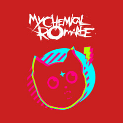 Свитшот хлопковый мужской My Chemical Romance rock star cat, цвет: красный — фото 2