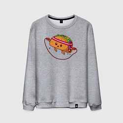 Свитшот хлопковый мужской Тако спорт, цвет: меланж