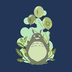 Свитшот хлопковый мужской Green Totoro, цвет: тёмно-синий — фото 2