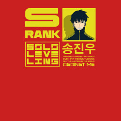 Свитшот хлопковый мужской Sung Jinwoo strongest hunter, цвет: красный — фото 2