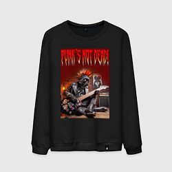 Мужской свитшот Котяра гитарист - панк не умер
