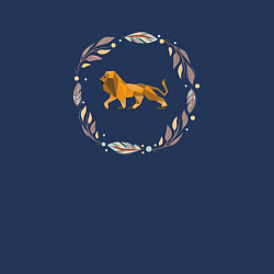 Свитшот хлопковый мужской Быть львом, цвет: тёмно-синий — фото 2