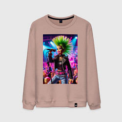 Мужской свитшот Барби панк певица - нейросеть